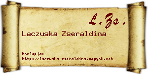 Laczuska Zseraldina névjegykártya